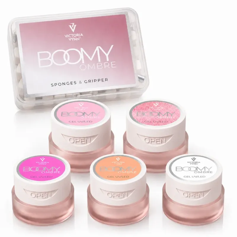 Victoria Vynn Boomy Ombre Gel 5 kleuren + GRATIS Boomy set, Sponzen + grijper